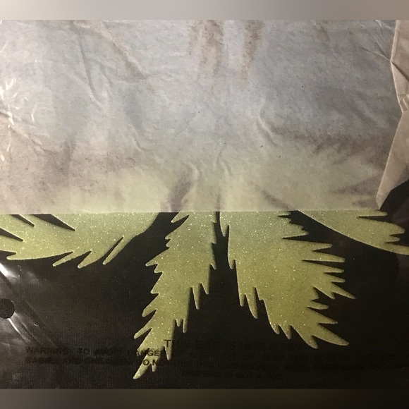 NWT VICTORIA SECRET/PINK COTTON HIGH WAIST LEGGINGS-Gradient Palm Tree Graphic - Picture 6 of 6